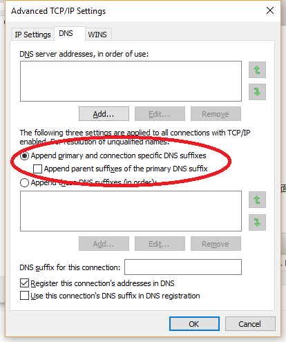 TCP/IPv4 Settings TCP/IPv4 Settings