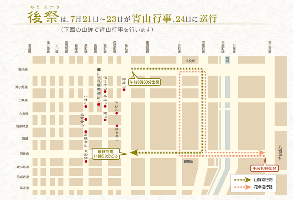 祇園祭行事日程 祇園祭行事日程